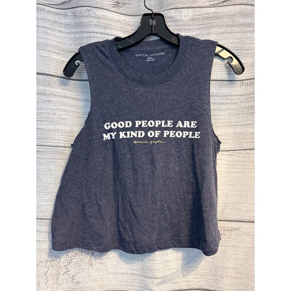 Spiritual Gangster "Good People Are My Kind Of People" Tank Top Size S - Picture 1 of 3